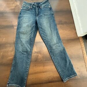 J. Crew Straight-Leg Jeans in Medium Blue Wash